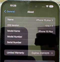 iPhone 15 plus (128GB)