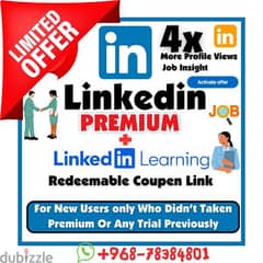 Linkedin premium 6 months only for 10 OMR- special offer