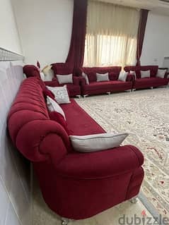 للبيع طقم كنبات بحالة جيدة  in good conditions . . set of sofa for sale