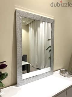 Silver Hanging Mirror (74cm x 104cm)