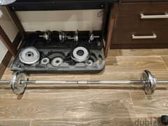 weight set - 50 kgs- urgent sell- expat leaving