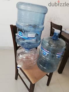 AL bayan water 2 water bottles with dispenser