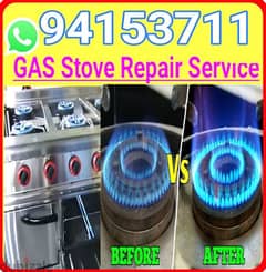 maintenance Gas cooking range gas stove cooker repair low flame fix