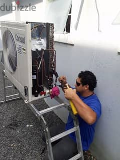 AC cleaning تنظيف المكيفات repair capester gas charging muscat 0