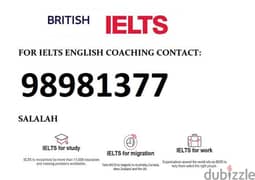IELTS ENGLISH TEST COACHING IN SALALAH 98981377