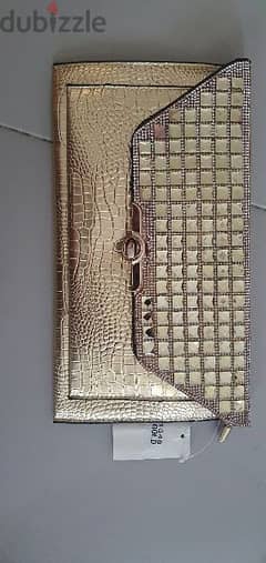 Gold clutch purse