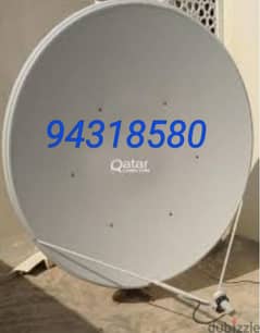 All satellite installation and LCD fixing and receiver fixing