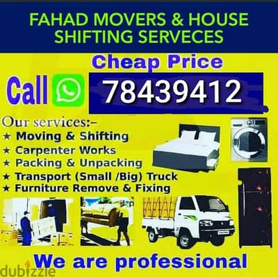 muscat furniture house shiftingg low price