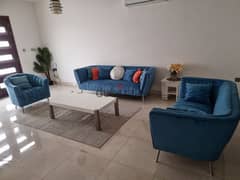 Blue seating room