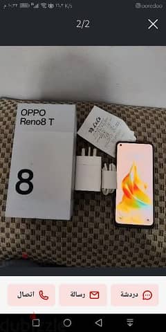 Oppo Reno8T 4g like new mobile 8+256GB