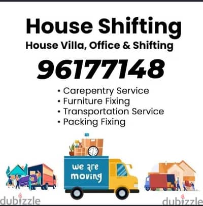 House shiffting office shiffting furniture fixing transport