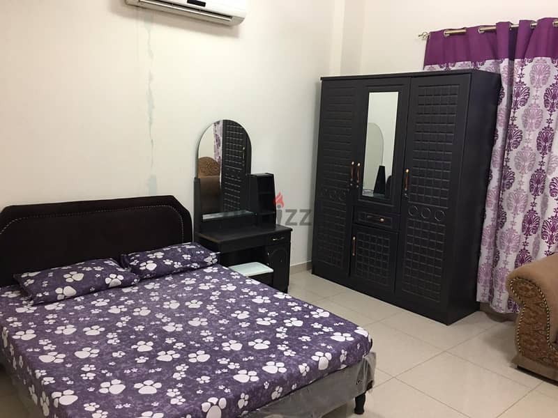 Different types of Furnished and Unfurnished rooms available in Ghubra 14