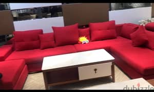 red sofa 7-8 seater