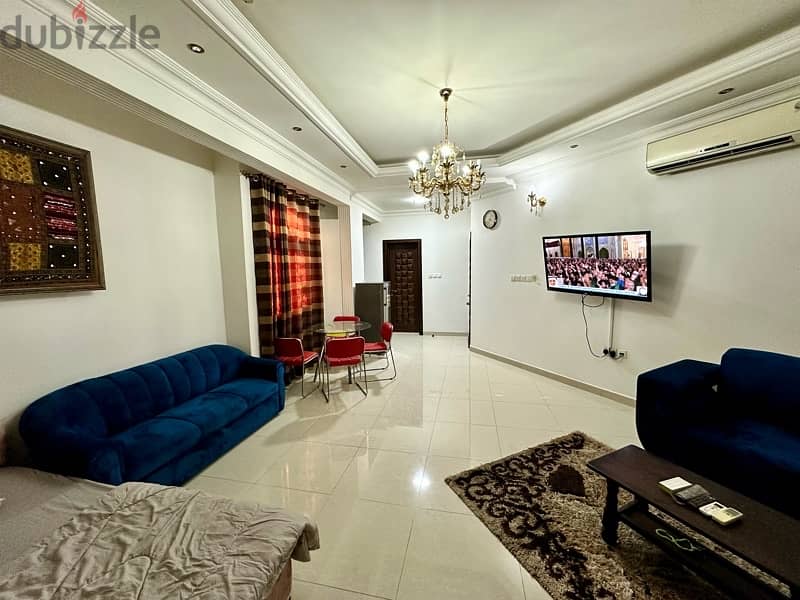 big studio full furnished in Alkhwair 33 behind technical college 1