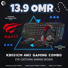 HAVIT 4 IN 1 Mouse And Keyboard Gaming - ماوس و كيبورد جيمينج !