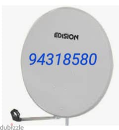 dish fixing and led fixing and receiver fixing
