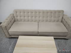 Recently purchased  sofa bed with storage and coffee table for sale