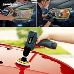 Car body and headlights polishing/waxing drill brush attachment kit