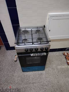 Midea Gas Cooking Range with Grill stainless steel 50x55cm