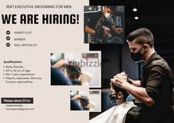 WE ARE HIRING. !!!   Hairstylist, Barber, Nail Technician