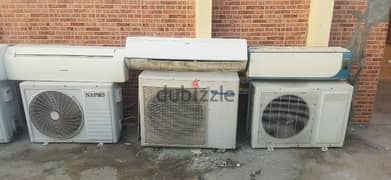 A C for sale. air conditioner good working. 55 rial per pic