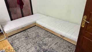 IKEA Stackable bed frame with matress