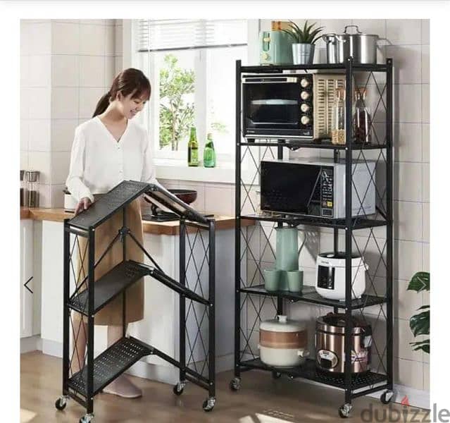 kitchen foldable rack 4 and 5 layers 0