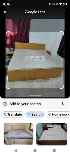 Double bed king with Mattress