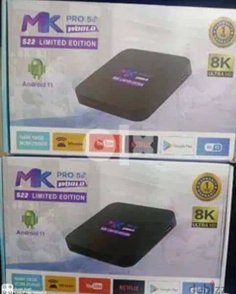 Black Model Android box with 1year subscription all countries channels 0