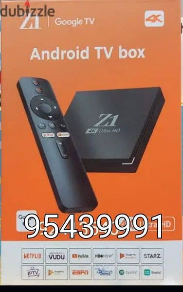 Orange Model is android box new with subscription 1year free