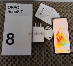 Oppo Reno8T 4g like new mobile 8+256gb