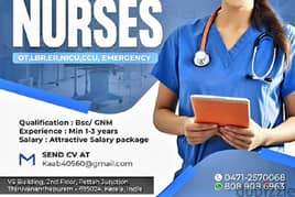 NURSES WANTED FOR UK AND GERMANY