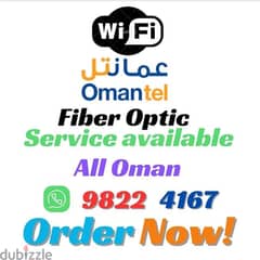 We Provide Omantel Fiber Optic Unlimited Connection in All Over Oman