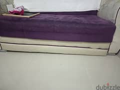 Bed com sofa with storage