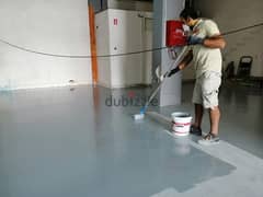 we are doing epoxy flooring we are professional team epoxy paint
