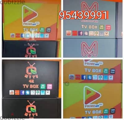 Yellow model android smart Box all country channels work with 1YEAR Su