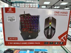 Jeqang 2 in 1 One Hand Keyboard And Mouse Combo JK913 (Brand New)