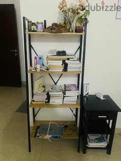 Book rack and Bed side table for sale