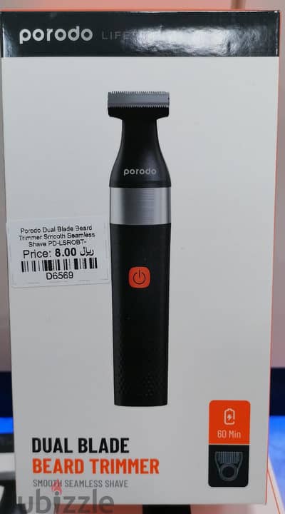 Porodo Dual Blade Beard Trimmer Smooth Seamless Shave PD-LSROBT