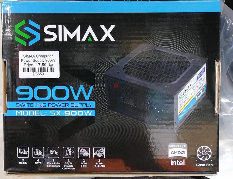 SIMAX Computer Power Supply 900W (Brand New) 0