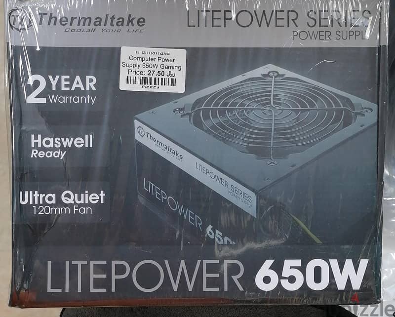 Thermaltake Computer Power Supply 650W Gaming (Brand New) 0