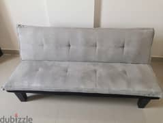 3-Seater Manolo Fabric Sofabed - Grey