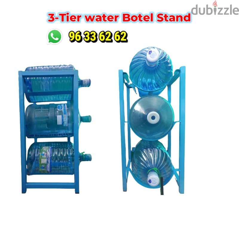 3-Tier Heavy Duty Metal Water Botel Stand حامل زجاجات مياه معدني عالي 1