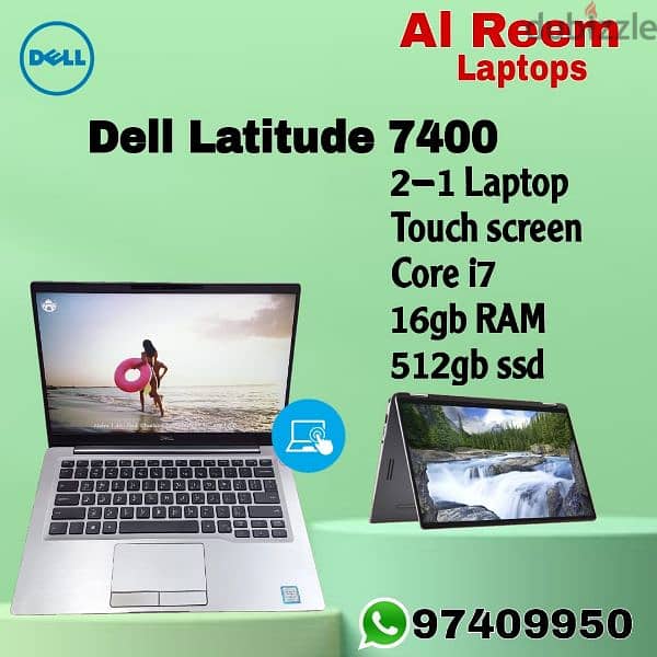 Dell X360 Touch Screen Core i7-16gb Ram 512gb ssd 14 inch Screen 0