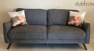 Sofa 3 Seater - Fabric, Well Manintined & comfortable