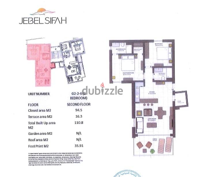 Spacious 2-Bed Apartment in Jebel Sifah | شقة غرفتين للبيع في جبل سيفة 7