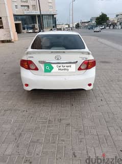 Car toyota corolla 2008 for rent Monthly