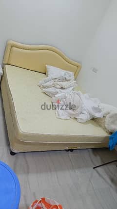 double bed or single bed with mattress