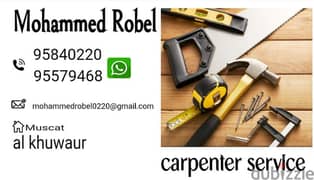 carpenter service. new make  cabinet repairing
