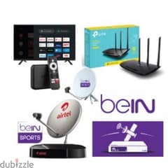 Dish TV Receiver Sales &  fixing at home and  Wi-Fi Router fixing